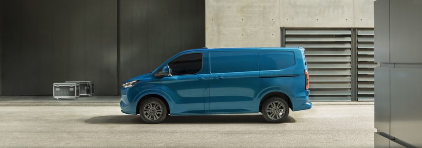 Voorkant Ford E-transit Custom